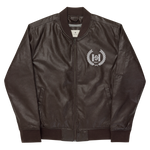 H2E Unisex Leather Bomber Jacket