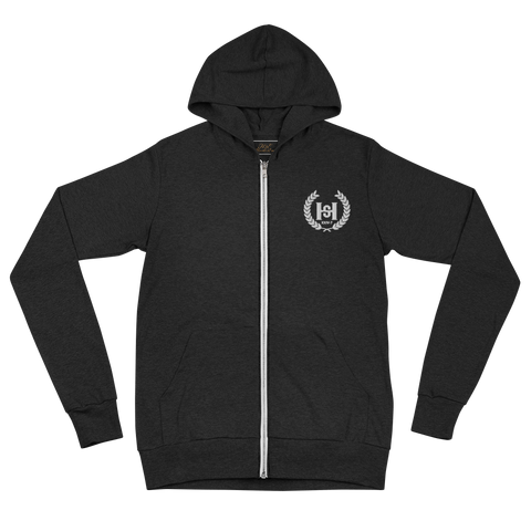 H2E Embroidered Unisex Zip Hoodie