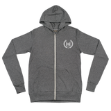 H2E Embroidered Unisex Zip Hoodie