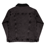 H2E Embroidered Unisex Denim Sherpa Jacket