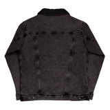 H2E Embroidered Unisex Denim Sherpa Jacket