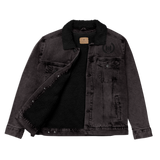 H2E Embroidered Unisex Denim Sherpa Jacket