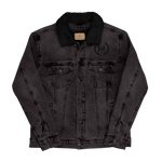 H2E Embroidered Unisex Denim Sherpa Jacket