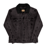 H2E Embroidered Unisex Denim Sherpa Jacket