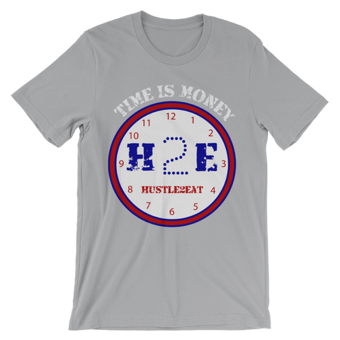 H2E Time Is Money Tee - Silver/Blue/Red/White