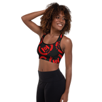 H2E Padded Sports Bra Black