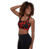 H2E Padded Sports Bra Black