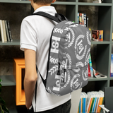 H2E All Over Crest Backpack Grey