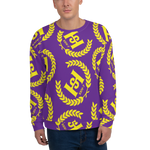 H2E Printed Unisex Sweatshirt Purple/Gold