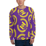 H2E Printed Unisex Sweatshirt Purple/Gold