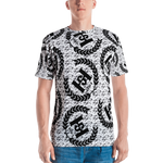 H2E Crest All Over Print Men's T-shirt White