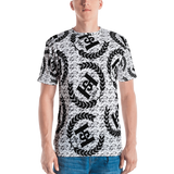 H2E Crest All Over Print Men's T-shirt White