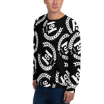 H2E Printed Unisex Sweatshirt Black/White