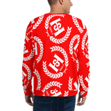H2E Printed Unisex Sweatshirt Red/White