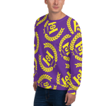 H2E Printed Unisex Sweatshirt Purple/Gold